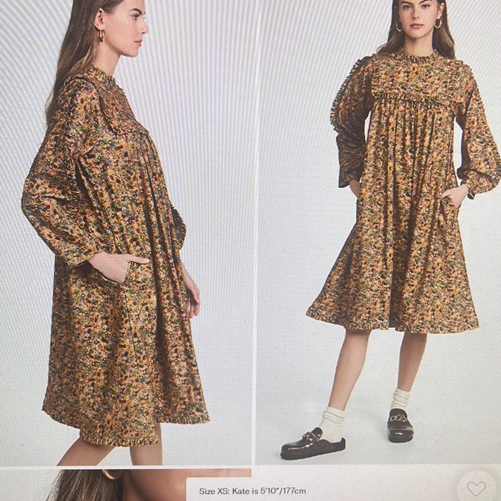 Brand new, never worn size L floral print Kika Vargas Hertha Dress.